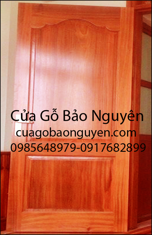 mẫu cửa thông phòng 2 lá to đẹp gỗ lim M17