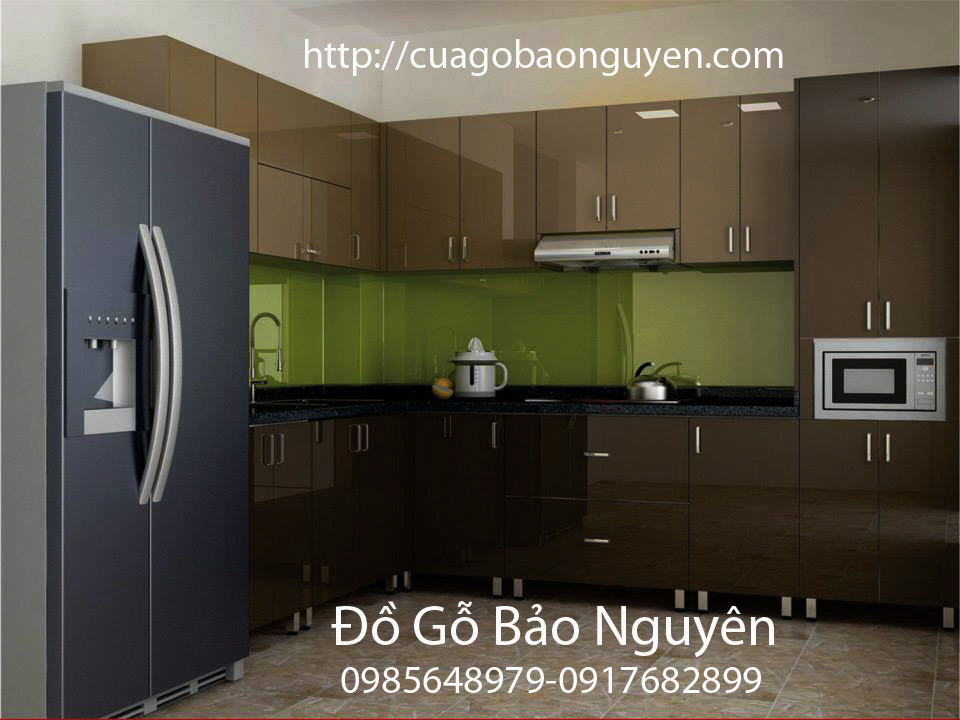 tủ bếp gỗ công nghiệp đẹp M01